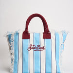 Borsa donna Vanity a righe celeste e bianca VANITY 00938L MC2 SAINT BARTH 