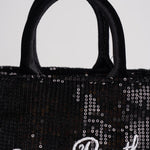 Borsa donna Vanity Mini Velvet con strass nero VANITYMINI VELV00 MC2 SAINT BARTH 
