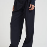 Pantalone donna a palazzo blu BERGAMO 008 MAX MARA STUDIO 