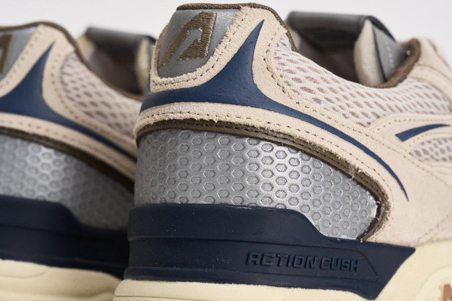 Sneakers uomo Hyperway Low in suede sabbia e blu HYLM CI05 AUTRY 