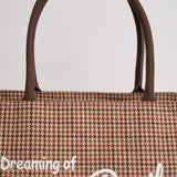 Borsa donna Vanity pied de poule marrone VANITY PDP45 MC2 SAINT BARTH 