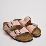 Sandalo donna Arizona in suede rosa 1031651 PINK BIRKENSTOCK 