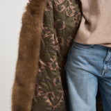 Cappotto donna lungo pied de poule multicolor S1142 2257227 BAZAR DELUXE 