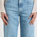 Jeans donna Stovepipe Straight in denim chiaro 7U4N0U03 U7IRI 7 for all Mankind 