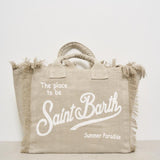 Borsa donna Vanity in lino beige VANITYLINEN 00275H MC2 SAINT BARTH 