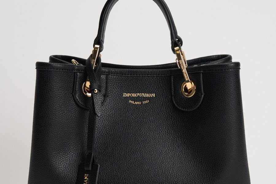 Borsa a mano donna in pelle nera EW000361 AF12103MC032 EMPORIO ARMANI 