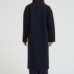 Cappotto donna Cocoon monopetto lungo nero GWP00566 P00050250486 GOLDEN GOOSE 