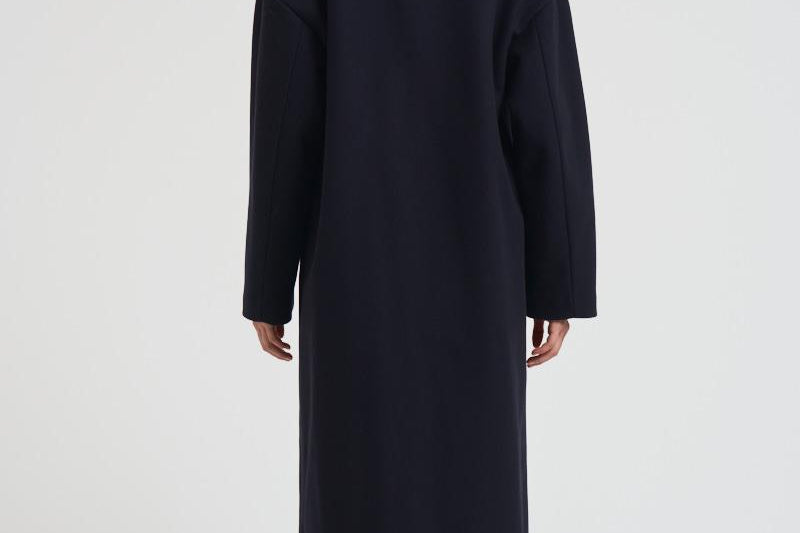 Cappotto donna Cocoon monopetto lungo nero GWP00566 P00050250486 GOLDEN GOOSE 