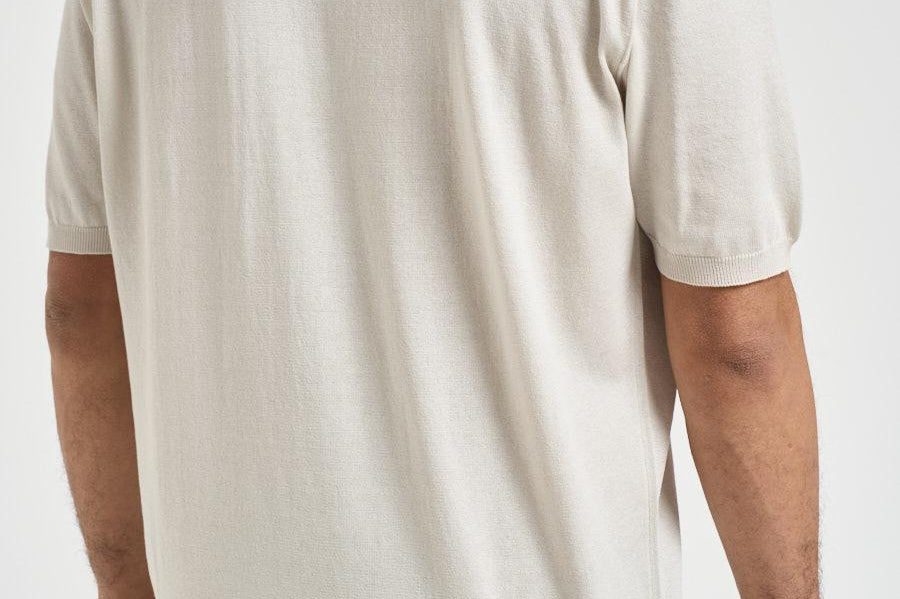 T-shirt uomo in maglia bianca KN235A 103 C.P. COMPANY 