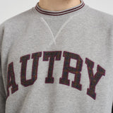 Felpa uomo College grigia SWPM U4HQ AUTRY 