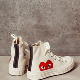 Converse x Comme des Garçons PLAY Sneaker alta Chuck 70 K112 WHITE COMME DES GARCON PLAY 