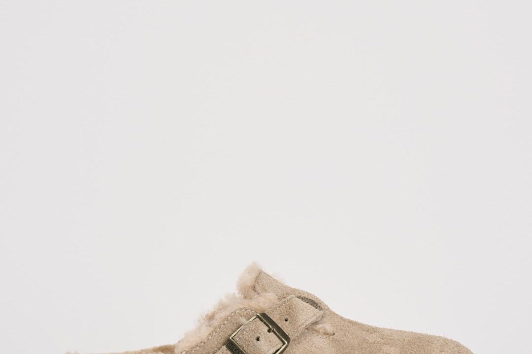 Scarpa donna Boston con pelliccia di agnello taupe 1028299 TAUPE BIRKENSTOCK 