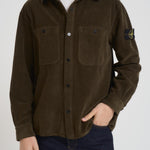Camicia uomo a coste verde bosco 1200012 S0212V0054 STONE ISLAND 