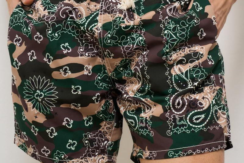 Costume uomo bandana verde scuro BANDANNAROUN 15 MC2 SAINT BARTH 