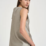 Camicia donna in organza semilucida grigia E06023 970 PESERICO 