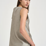 Camicia donna in organza semilucida grigia E06023 970 PESERICO 