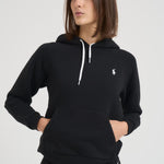 Felpa donna con cappuccio nera 211943007 003 RALPH LAUREN 