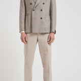 Giacca uomo doppiopetto in lana grigia 1SMC20K 070039T3042 TAGLIATORE 