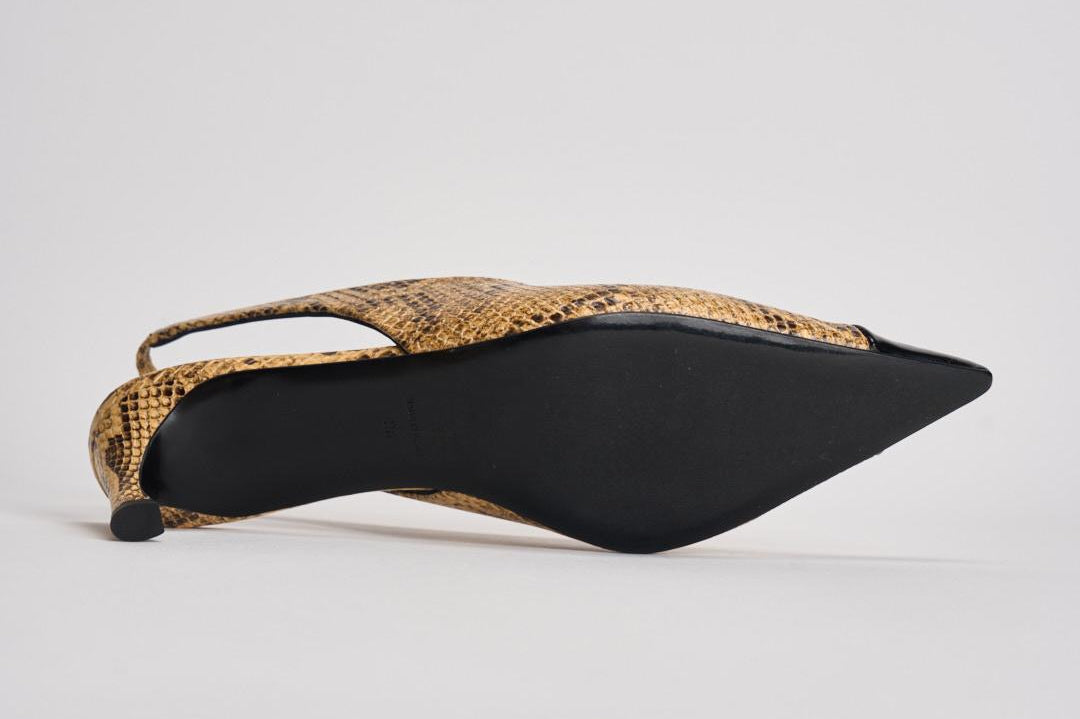 Slingback donna in pelle pitonata 1159843091 JOJOBA3091 ROTATE 