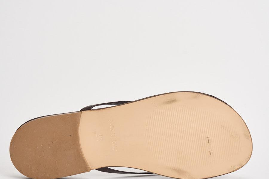 Sandalo donna infradito marrone 10165 NERO ACCADEMIE TESSILI 