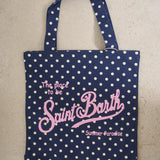 Borsa tote donna a pois blu ES.BAG 05335H MC2 SAINT BARTH 