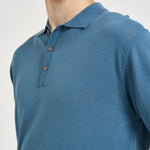 Polo uomo in maglia celeste carta zucchero M060526 255 ACCADEMIE TESSILI 