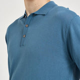 Polo uomo in maglia celeste carta zucchero M060526 255 ACCADEMIE TESSILI 