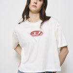 T-shirt donna bianca A15096 0NIAX141A DIESEL 