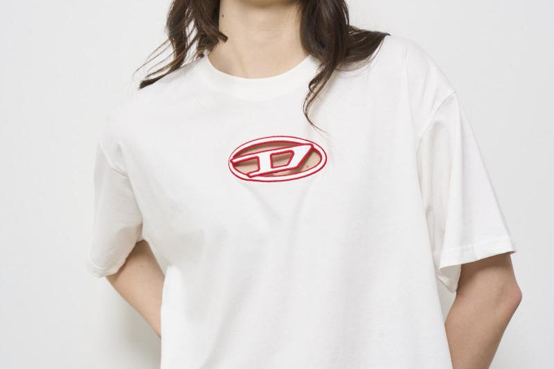 T-shirt donna bianca A15096 0NIAX141A DIESEL 