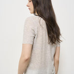 T-shirt donna grigia girocollo B02021 B0218 ROBERTO COLLINA 