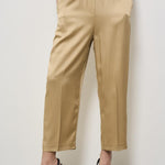 Pantalone donna satinato beige F5SS78 V53 LIVIANA CONTI 