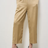 Pantalone donna satinato beige F5SS78 V53 LIVIANA CONTI 