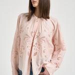 Camicia donna Lunamaris bohemienne cipria 14599 peonia2079 FORTE FORTE 