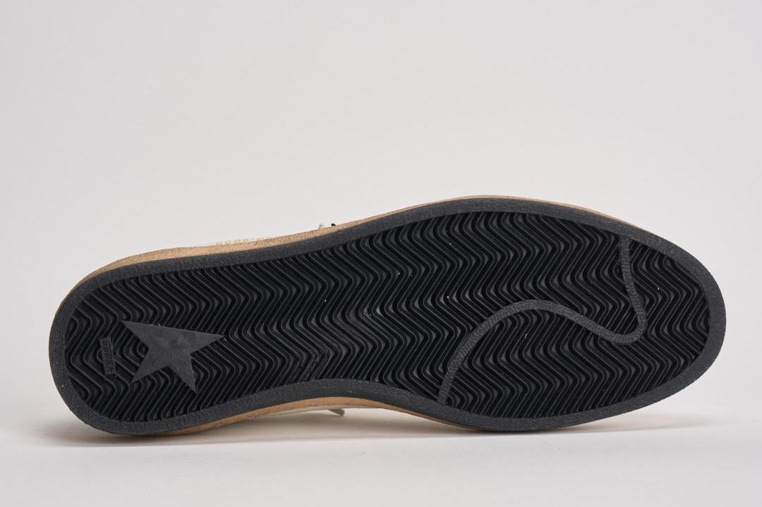 Sneakers uomo ball-star bianca e nero GMF00117 F00377110283 GOLDEN GOOSE 