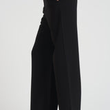 Pantalone donna largo in cady nero JEZ 001 MAX MARA STUDIO 