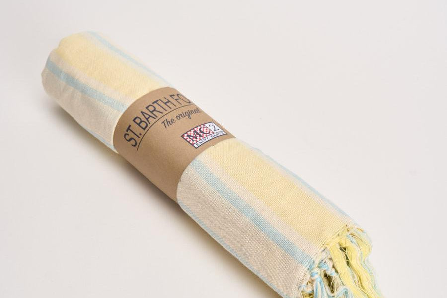 Telo mare Foutas Light giallo e azzurro FOUTASLIGHTN 02600L MC2 SAINT BARTH 