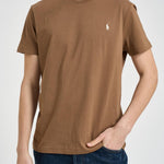 T-shirt uomo girocollo marrone 710671438 536 RALPH LAUREN 