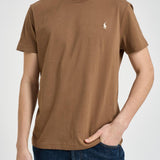 T-shirt uomo girocollo marrone 710671438 536 RALPH LAUREN 