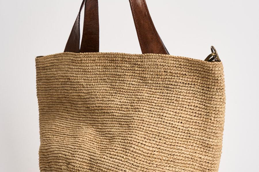 Borsa donna Mirozy in rafia beige MIROZY TEA IBELIV 