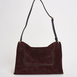 Borsa donna "Penelope" Slouch in suede vino 000148 ACAISUEDE WANDLER 