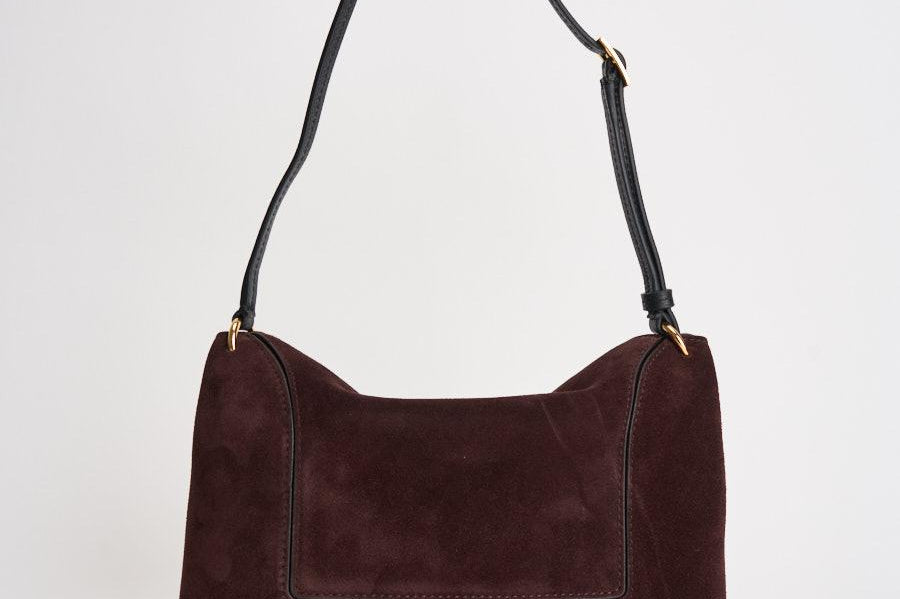 Borsa donna "Penelope" Slouch in suede vino 000148 ACAISUEDE WANDLER 