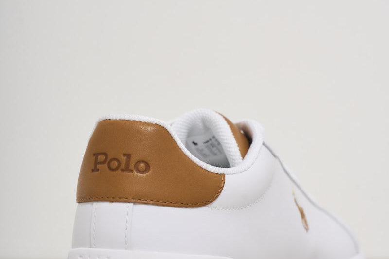 Sneakers uomo bianche e cammello 809877598 001 RALPH LAUREN 
