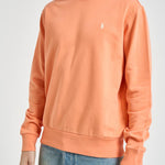 Felpa uomo girocollo arancione pastello 710916689 504 RALPH LAUREN 