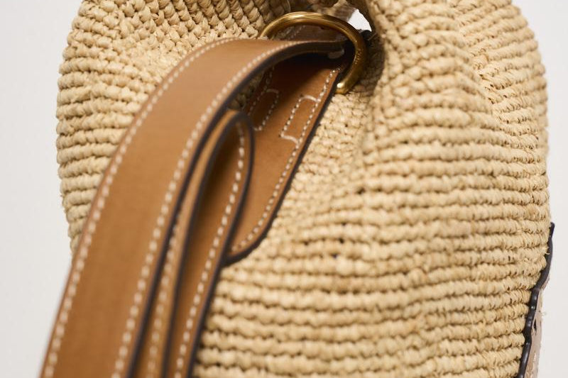 Borsa donna a secchiello in rafia 428955892 001 RALPH LAUREN 