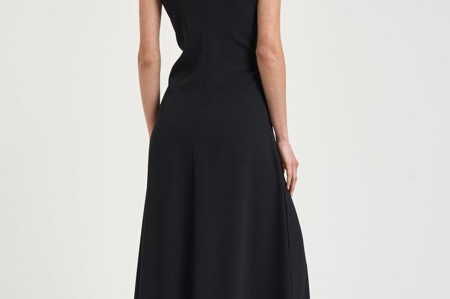Abito donna midi nero AB000069D 128859300 HERNO 