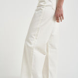 Jeans donna Manon dritti in denim bianco 10896 OFW25ECRU ANINE BING 