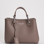 Borsa a mano donna in pelle tortora EW000361 AF12036M1057 EMPORIO ARMANI 