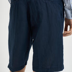 Bermuda uomo in lino blu 26P717 37 PERFECTION 