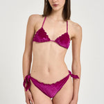 Bikini donna in velluto fuxia SAGITTARIUS+MOON 00014L MC2 SAINT BARTH 