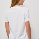 T-shirt donna girocollo bianca EMILIE 06663H MC2 SAINT BARTH 